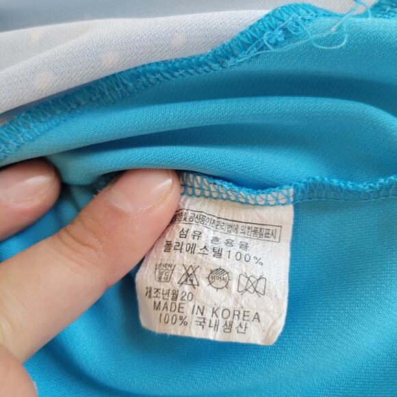 Tworoy Polo Shirt Mens XL Blue Turquoise Short Sleeve Golf - Picture 3 of 8